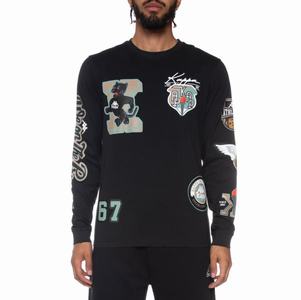 Kappa Authentic Irving T Shirts Black Brown | EL8391726