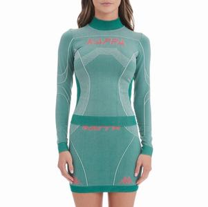 Kappa Authentic Jaworzno Knit Top Sports Bra Green | OS5947821