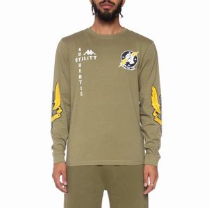 Kappa Authentic Joseph T Shirts Olive | XJ7849256