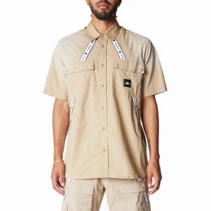Kappa Authentic Jpn Takata Button Down T Shirts Beige | FN1035947
