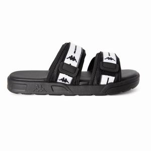 Kappa Authentic Jpn Tasiilaq 1 Slides Black White | ZF1967382