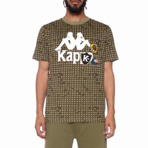 Kappa Authentic Kareem T Shirts Olive | FO8412935