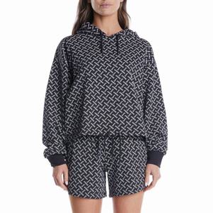 Kappa Authentic Molly Hoodie Black Brown | OR6710352