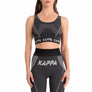 Kappa Authentic Myslovice Sports Bra Black | WJ2945381