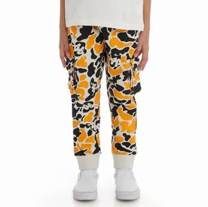 Kappa Authentic Pakot Sweatpants Black Light Orange | XK8125604