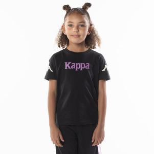 Kappa Authentic Paroo T Shirts Black Purple | EI2634098