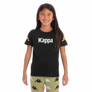 Kappa Authentic Paroo T Shirts Black | UX0654917