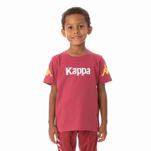 Kappa Authentic Paroo T Shirts Burgundy | HM8371024