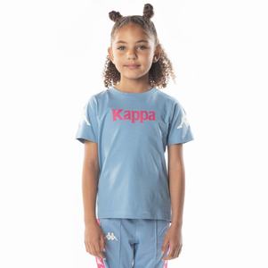 Kappa Authentic Paroo T Shirts Light Blue Pink | CT8106247