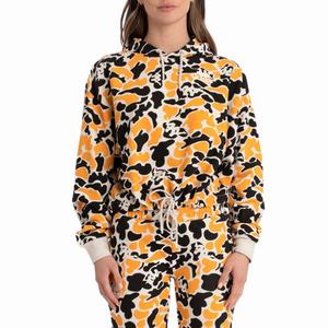 Kappa Authentic People Hoodie Black Light Orange | AQ3094725