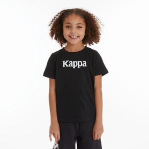 Kappa Authentic Runis T Shirts Black Light Orange | OB8612573