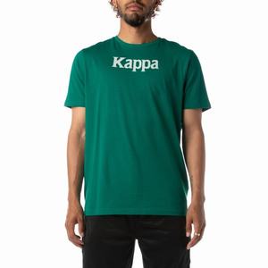 Kappa Authentic Runis T Shirts Green Grey | ZE7895206