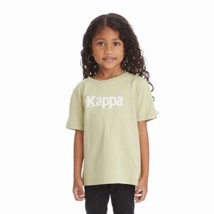 Kappa Authentic Runis T Shirts Green Olive | GS3692074