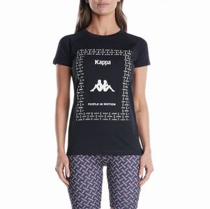 Kappa Authentic Taklyc T Shirts Black Brown | IC6187043