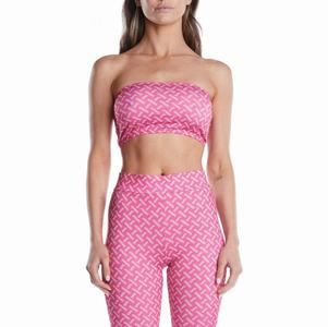 Kappa Authentic Toppix Tube Top Sports Bra Pink Brown | DW6380479