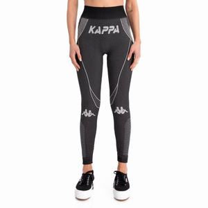 Kappa Authentic Trybunalski Leggings Black | WP1428590