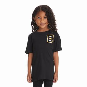 Kappa Authentic Vlado T Shirts Black | XH6935704