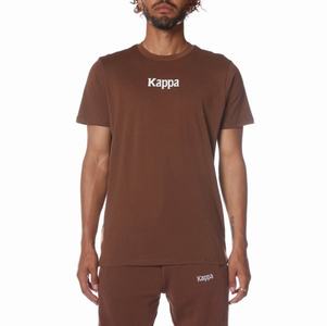 Kappa Authentic Vornit T Shirts Brown | MI1530947