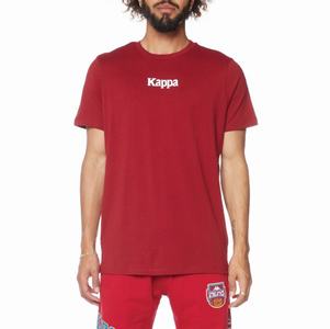 Kappa Authentic Vornit T Shirts Burgundy | MF5218460