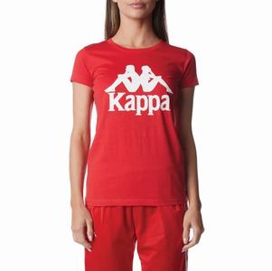 Kappa Authentic Westessi T Shirts Red White | PB0964815