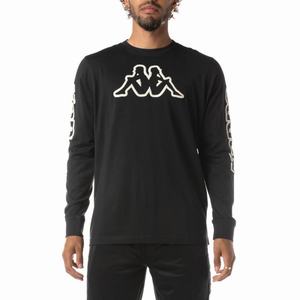 Kappa Logo Aby T Shirts Black | DK3768912