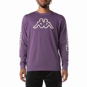 Kappa Logo Aby T Shirts Purple | RE5673182