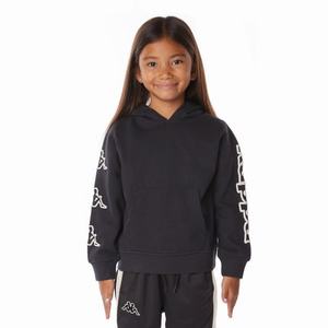 Kappa Logo Avo Hoodie Black | JU3061578