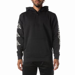 Kappa Logo Avo Hoodie Black | WU5837069