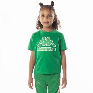 Kappa Logo Bant T Shirts Green | NL8402376