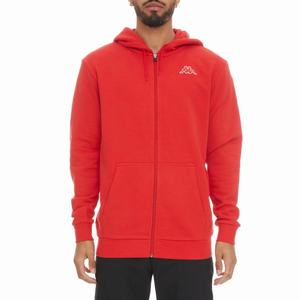 Kappa Logo Jackok Full Zip Track Jackets Red Coral | BS2896305
