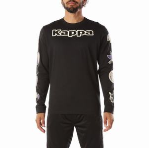 Kappa Logo Simbola T Shirts Black | GT1268354