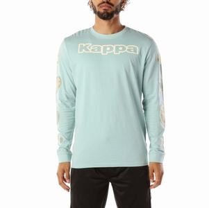 Kappa Logo Simbola T Shirts Light Blue | DO1852074