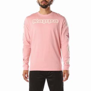 Kappa Logo Simbola T Shirts Light Pink | MO5372084