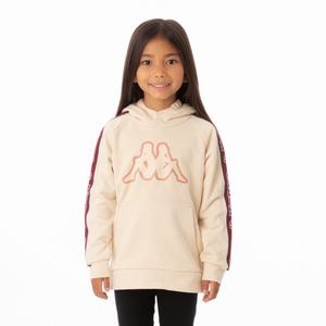 Kappa Logo Tape Apet 2 Hoodie Beige | AC9106872