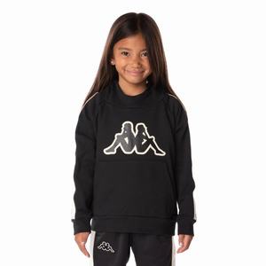 Kappa Logo Tape Apet 2 Hoodie Black | OU2143875