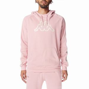 Kappa Logo Tape Apet 2 Hoodie Light Pink | AI6918203