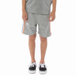 Kappa Logo Tape Asved Shorts Grey White | GJ1509648