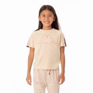 Kappa Logo Tape Avirec 2 T Shirts Beige | CB4061987