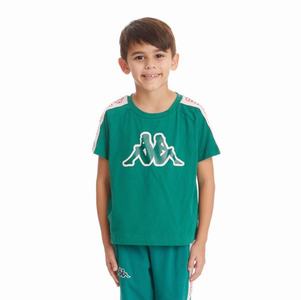Kappa Logo Tape Avirec 2 T Shirts Dark Green | HK3756198