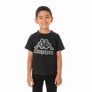 Kappa Logo Tape Bant T Shirts Black | ST3416285