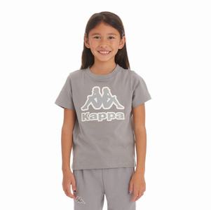 Kappa Logo Tape Bant T Shirts Grey | WS0253478