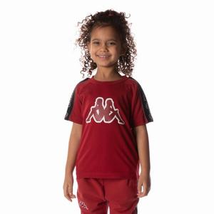 Kappa Logo Tape Davirec T Shirts Red | XZ5824930