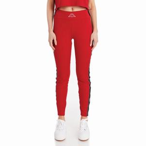Kappa Logo Tape Desir Leggings Red | KI4258136
