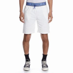 Kappa Logo Tape Eko Shorts White Blue | XW6452031