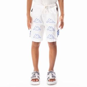 Kappa Logo Tape Esso Cargo Shorts White Blue | HQ9682530