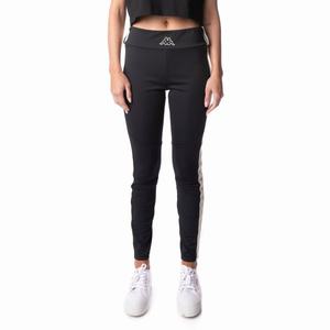 Kappa Logo Tape Eva Leggings Black | XQ3674908