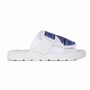 Kappa Logo Tape Kalpi Sandals White Blue | UM3650172