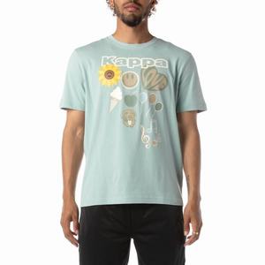 Kappa Logo Tutto T Shirts Light Blue | YT1384920