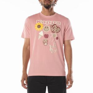 Kappa Logo Tutto T Shirts Light Pink | IX7082694