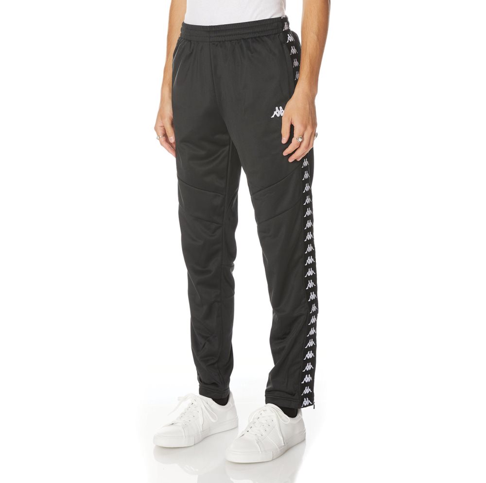 Kappa 222 Banda Aderno Track Pants Black | BL6378105